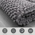 thumbnail image 4 of Jean Pierre New York Sophie Border 100% Cotton Bath Mat - Non-Slip Bath Rug - Charcoal Grey - 17" x 24", 4 of 8