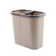 thumbnail image 2 of Papelera de doble compartimento | Gran contenedor de basura de cocina sin tapa de 20 galones | Clasificador de reciclaje de plástico duradero para separación eficiente en seco húmedo en el hogar y, 2 of 5