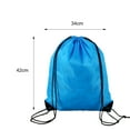 thumbnail image 5 of UDIYO 12 Colors Optional Drawstring Backpack Bags Sack Pack Tote Sport Storage Polyester Bag for Gym Traveling, 5 of 6