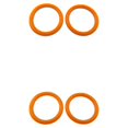 thumbnail image 2 of Justharion 10pieces Flexible Binding Solution - Plastic Loose Leaf Binder Rings For Easy Management Of Cards Documents orange diameter 27mm 2PCS, 2 of 6