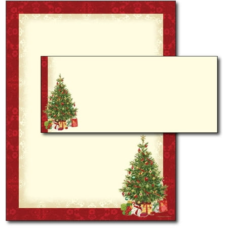 Lacy Tree Letterhead Paper & Envelopes - 40 Sets