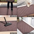 thumbnail image 7 of A1HC Indoor Outdoor Mat, Front and Back Entrance Welcome Mats, Front Door Patio Mats 24x36 Inches, Non-Slip Easy Clean Entrance Washable Large Size Doormats, Chocolate Brown, 7 of 7