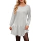 thumbnail image 3 of UVN Vestidos de Otoño para Mujer, Vestido de Sudadera Casual de Gran Tamaño con Cuello Redondo y Manga Larga de Invierno, 3 of 9