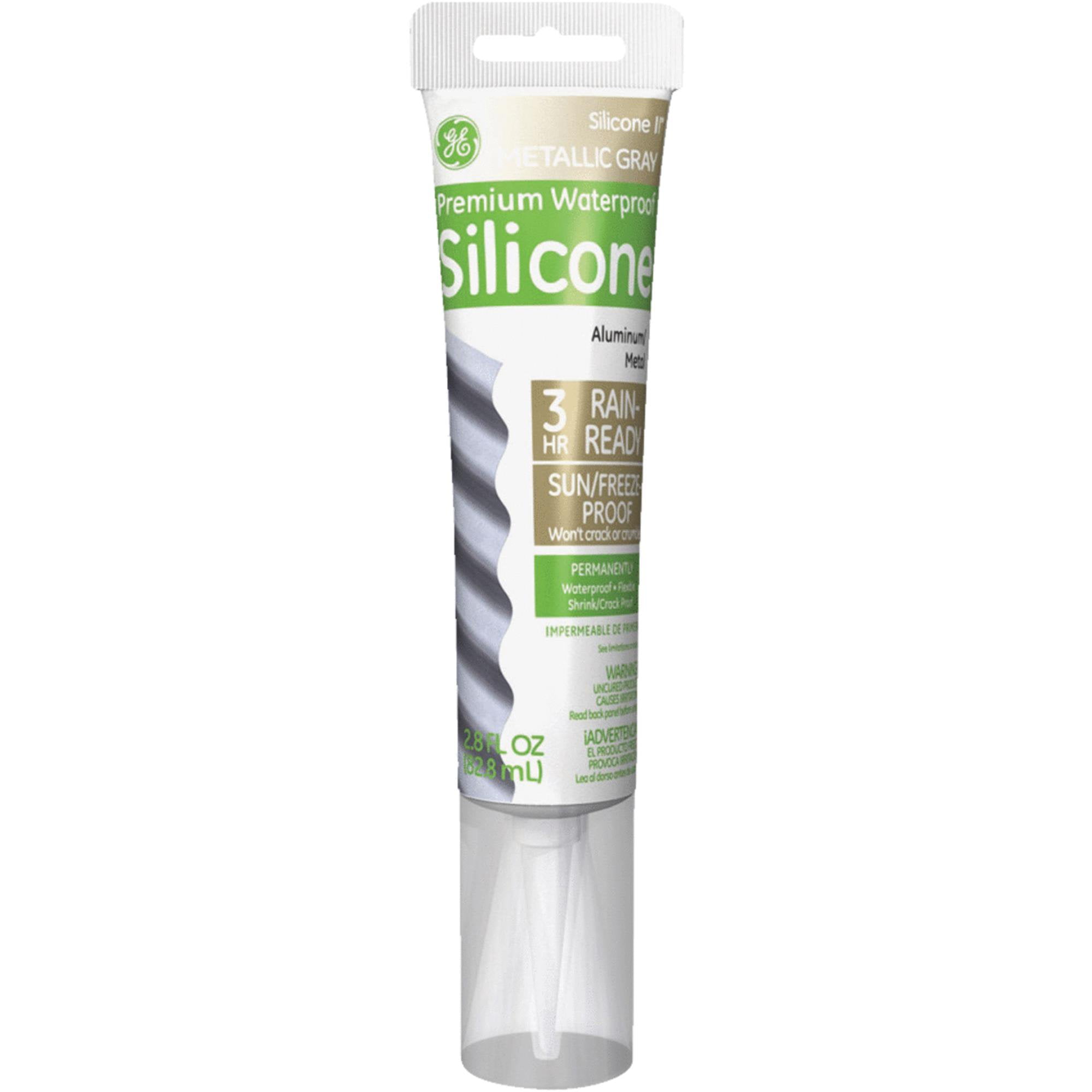 Silicone II Aluminum and Metal Sealant, 2.8 oz GE GE285