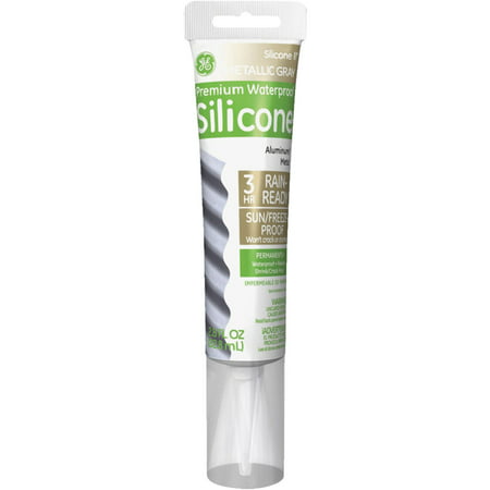 Silicone II Aluminum and Metal Sealant, 2.8 oz GE (Best Silicone Sealant For Metal)
