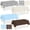 Beige Light Blue Coffee Cow Print-12, variant on 12 Gradient Blue Disposable Plastic Rectangle Tablecloths 54x108 Inch