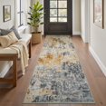 thumbnail image 1 of Abstract Area Rug x Modern Rugs for Living Room Neutral Machine Washable Rug Non Slip Carpet for Bedroom Office Living Room Dining Room Nursery Rug Grey &, 1 of 6