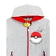 thumbnail image 5 of Sudadera con capucha con cremallera para niños Pokémon, gris, manga larga, 7-8 años, 5 of 5