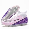 thumbnail image 3 of Zapatos de fútbol para hombre, botas de fútbol Unisex, tacos de entrenamiento de tobillo alto, zapatillas profesionales ultraligeras para exteriores, TF/FG, 3 of 5