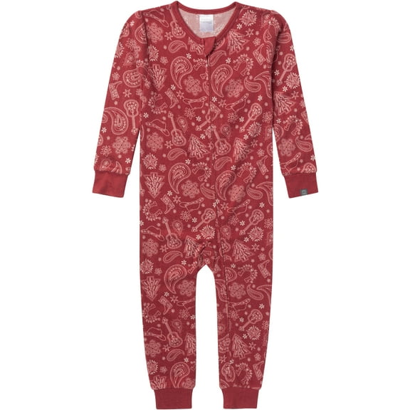 Modern Moments by Gerber Christmas One-Piece Pajama, Sizes 12 Months - 5T
