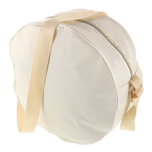 AURARMLET Beige Carrying Bag with Pockets Lightweight Portable Storage Case for Pilates and Fitness