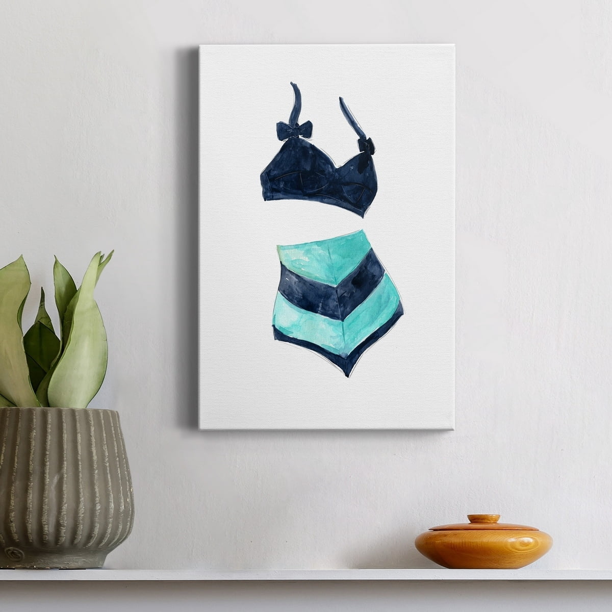 Vintage Swimwear III Premium Gallery Wrapped Canvas - Ready to Hang - 24 x 36