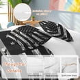 thumbnail image 2 of 3 Piece American Rustic Flag,Duvet Cover Set Twin Size,Microfiber Comforter/Quilt Cover with Corner Ties and 2 Pillowcases,Independence Day USA Star Stripes Flag Soft Bedding with Zipper Closure, 2 of 8