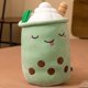 thumbnail image 3 of Nueva llegada Fruta de dibujos animados burbuja taza de té juguetes de peluche la vida Real Boba comida con succión de peluche almohada suave cojín abrazo Decoración, 3 of 5