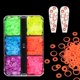 thumbnail image 4 of 6 rejillas fluorescentes para uñas, círculo hueco, decoraciones de lentejuelas, copos de forma redonda de neón, suministros para uñas, accesorios profesionales, 4 of 4