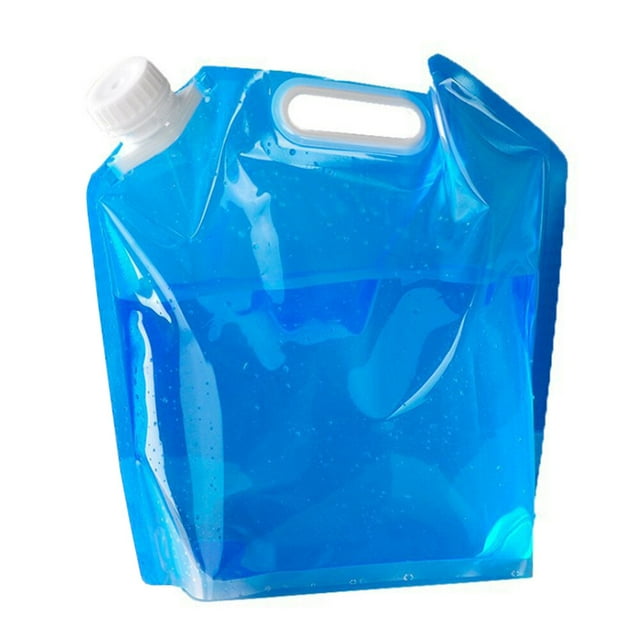 Graflsoa Sac d'Eau Pliable 5L en PVC pour Sports Extérieurs, Randonnée et Camping - Solution de Rangement Légère, Portable et Pliable