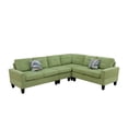 thumbnail image 6 of MAYEERTY 95.5" L-Shaped Sectional Sofa, Flannel Modular Couch Sofa Set without Ottoman, Apple-Green (Right), 6 of 7