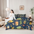 thumbnail image 4 of Erosebridal Camping Accessories Bedding Comforter Set 7-Piece for Kids Boys Girls,Camping Theme King Bedding Sets for Teens,Navy Blue Reversible,Luxury Bedroom Decor, 4 of 6