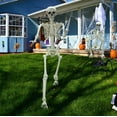 thumbnail image 7 of TETOU 5.4ft Skeleton Halloween Decorations,Realistic Full Body Movable Posable Joints Skeleton, Creepy Plastic Skeleton for Halloween Party Haunted House Props Indoor Outdoor Decor, 7 of 7