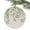 Sage Green Beige, variant on Retro Eucalyptus Leaves Marine Life Christmas Ceramic Ornament 2025,3" Round Xmas Tree Hanging Accessories with Gold Ribbon