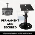 thumbnail image 3 of Media Stand Speaker Wall Bracket Ceiling Expansion and Contraction Speaker Bracket Surround Speaker Bracket Universal Size Speaker Hanger can Bear 40kg Audio Stand 5 Core WST 01, 3 of 8