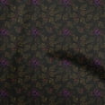 thumbnail image 1 of oneOone Polyester Spandex Black Fabric Leaves Sewing Craft Projects Fabric Prints By Yard 56 Inch Wide, 1 of 5