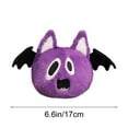 thumbnail image 3 of Plush Stuffed Pumpkin Bat Devil Spider Halloween Toy, Cute Spooky Ornament for Kids Babies & Toddlers, 6.6in, 3 of 6