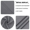 thumbnail image 6 of JIUZHEN Valance Curtains for Kitchen Window Valances for Living Room/Basement Window Curtains Bathroom Thermal Insulated Short Rod Pocket Curtain Panels,Dark Grey,42 x 18 Inches,1 Panel, 6 of 7
