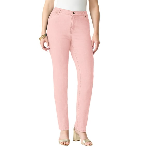 Roaman's Women's Plus Size 24/7 Stretch Straight Leg Jean