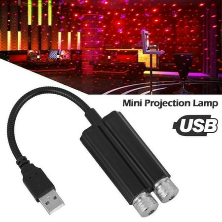 

USB Car Interior LED Roof Atmosphere Lamp Starry Night Light Projector Light