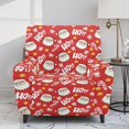 thumbnail image 2 of Yuyamidu Santa Claus Reclining Chair Covers 4 Pieces Soft Stretch Recliner Couch Protector for All Season Breathable Lazy Boy Chair Cover for Pet Furniture Protector, 2 of 8