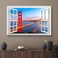 thumbnail image 2 of wall26 Canvas Print Wall Art Window View Landscape San Francisco Golden Gate Bridge Nature Wilderness Photography Modern Art Scenic Colorful Multicolor for Living Room, Bedroom, Office - 32"x48&, 2 of 5