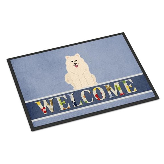 Carolines Treasures 18 x 27 in. Samoyed Welcome Indoor or Outdoor Mat