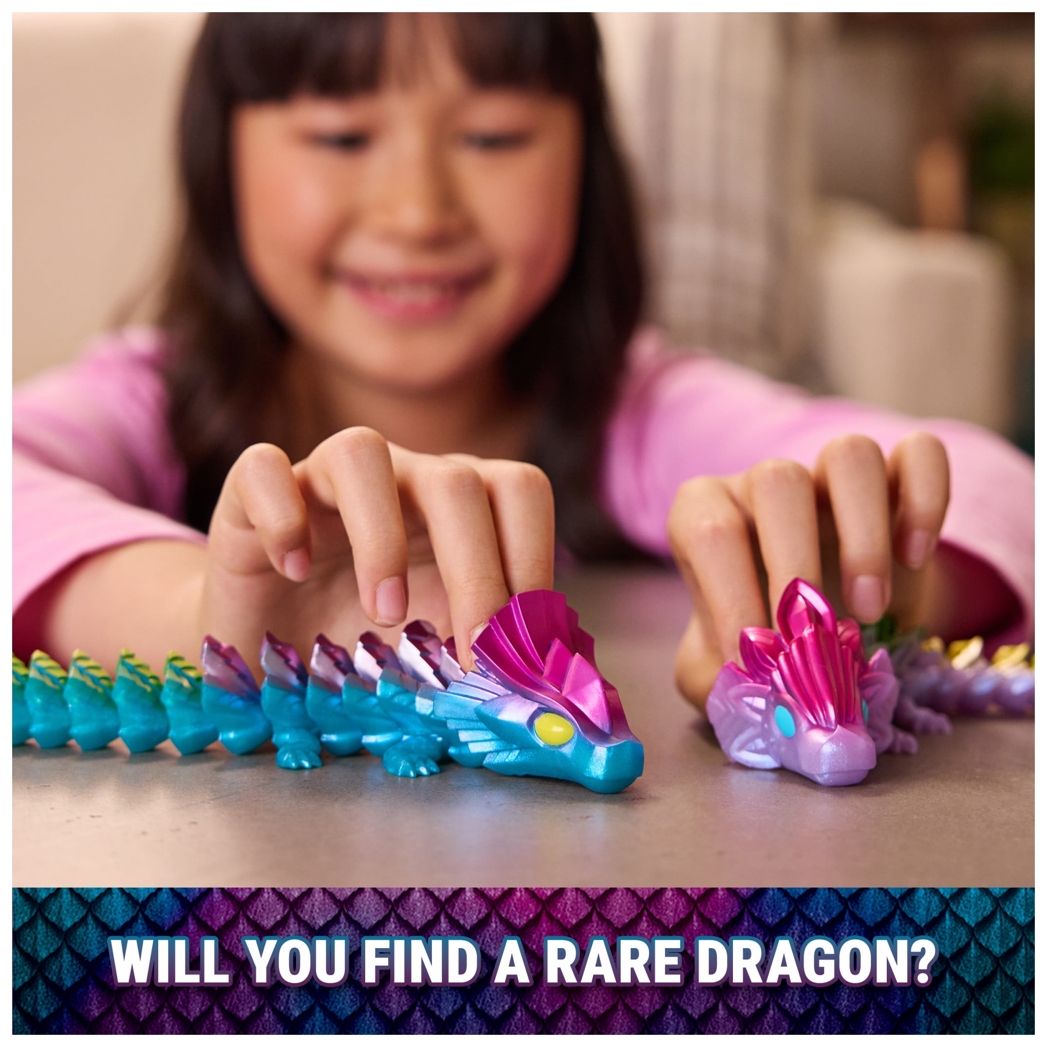 CrystaLynx Dragons, 9-inch Collectible Articulated Dragon Figure (Styles May Vary)