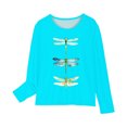 thumbnail image 4 of Spazoro Toddler Kids Girls Boys Sweatshirts, Graphic Fall Winter Long Sleeve Crew Neck Tops for Childs Girls Boys Light Blue Size 4 T, 4 of 5
