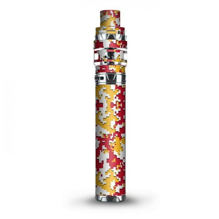 - Skin Decal Vinyl Wrap for Smok Stick Prince Kit TFV12 Prince Vape Kit skins stickers cover / Digi Camo Sports Teams Colors digital camouflage Red Yellow