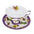 thumbnail image 2 of Fine Porcelain “Summer Butterflies” Tea Cup and Saucer Set, Vintage Royal Coffee Cup Set, Ceramic Afternoon Tea Set, 2 of 3