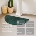 thumbnail image 4 of Home Weavers Waterford Collection 100% Cotton Tufted Bath Rug Set, Soft & Absorbent Non-Slip Bath Mats, Machine Washable, Set of 2 Identical 17"x30" Rugs, Bottle Green, 4 of 10