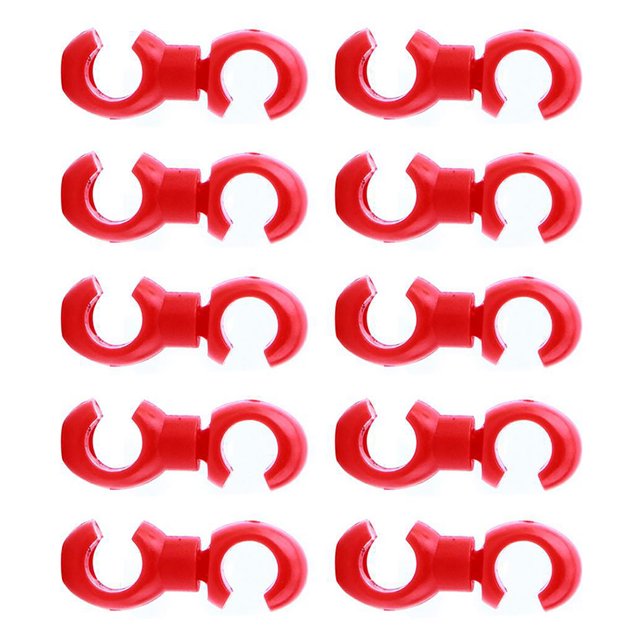 Advancent 10 piezas Clips de cable de freno Abrazaderas de línea giratoria extraíbles de plástico Soporte de marco Accesorios Piezas de Type7 NO7
