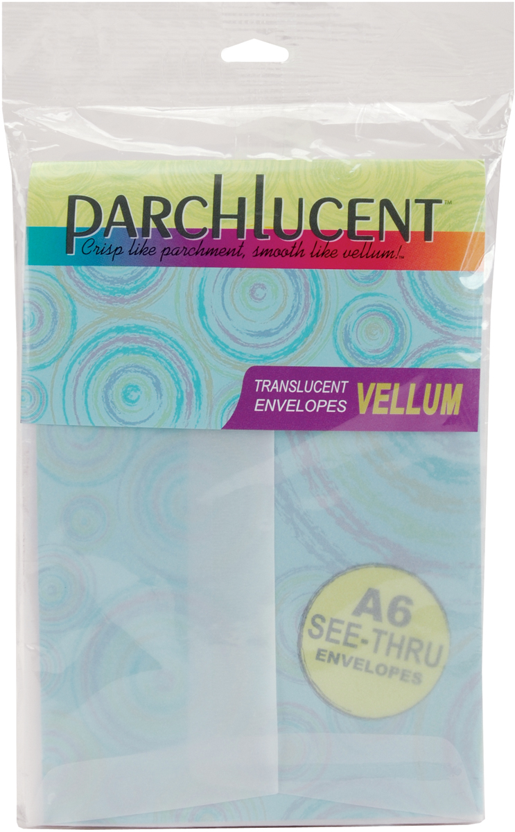 Leader Paper Products A6 Vellum Envelopes, 4.75" x 6.5", 25/Pkg