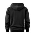 thumbnail image 4 of Men’s Pullover Hoodie with Adjustable Drawstring Hood and Multiple Zippered Pockets for Casual Outdoor Wear Black L, 4 of 4