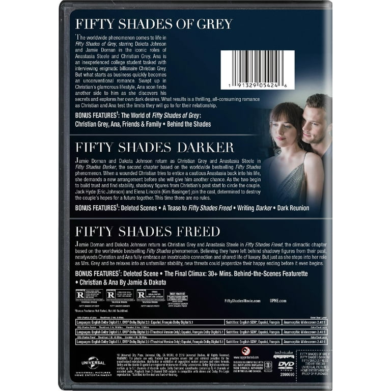 Fifty Shades Trilogy: Adult Romance 3-Movie Collection (DVD