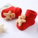 thumbnail image 5 of Calcetines de bebé Rojo Navidad Tejido cálido Algodón Medias térmicas largas Elástico Transpirable para bebés de 0 a 1 años Cookie Man, 5 of 5