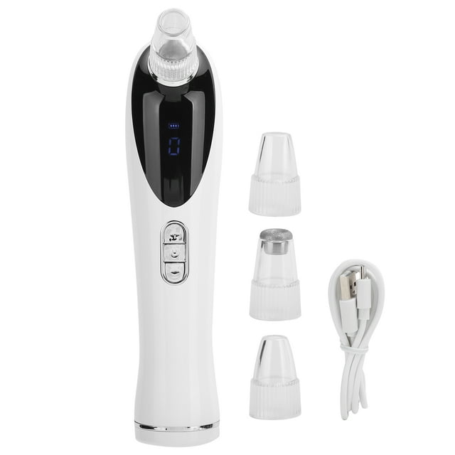 Blackhead Extractor Whitehead Blackhead Acne Removal Electric Facial Pore Cleaner with 4 Probes
