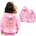 thumbnail image 4 of Kids Girl Hoodies Trust in the Lord Hoodies Long Sleeve Graphic Sweatshirt Warm Loose Pullover Top Essentials Sweatshirt Clothes for 5-6 Years Old Girls Cute&nbsp;Boy Girl&nbsp;Clothing, 4 of 9