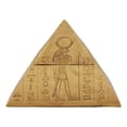 thumbnail image 2 of Ebros Ancient Egyptian Themed Carved Pyramid Hinged Jewelry Box Figurine Decorative Trinket Box Statue Gods of Egypt Horus Sekhmet Anubis Hathor with Egyptian Hieroglyphs As Archaeology Wonder Decor, 2 of 6