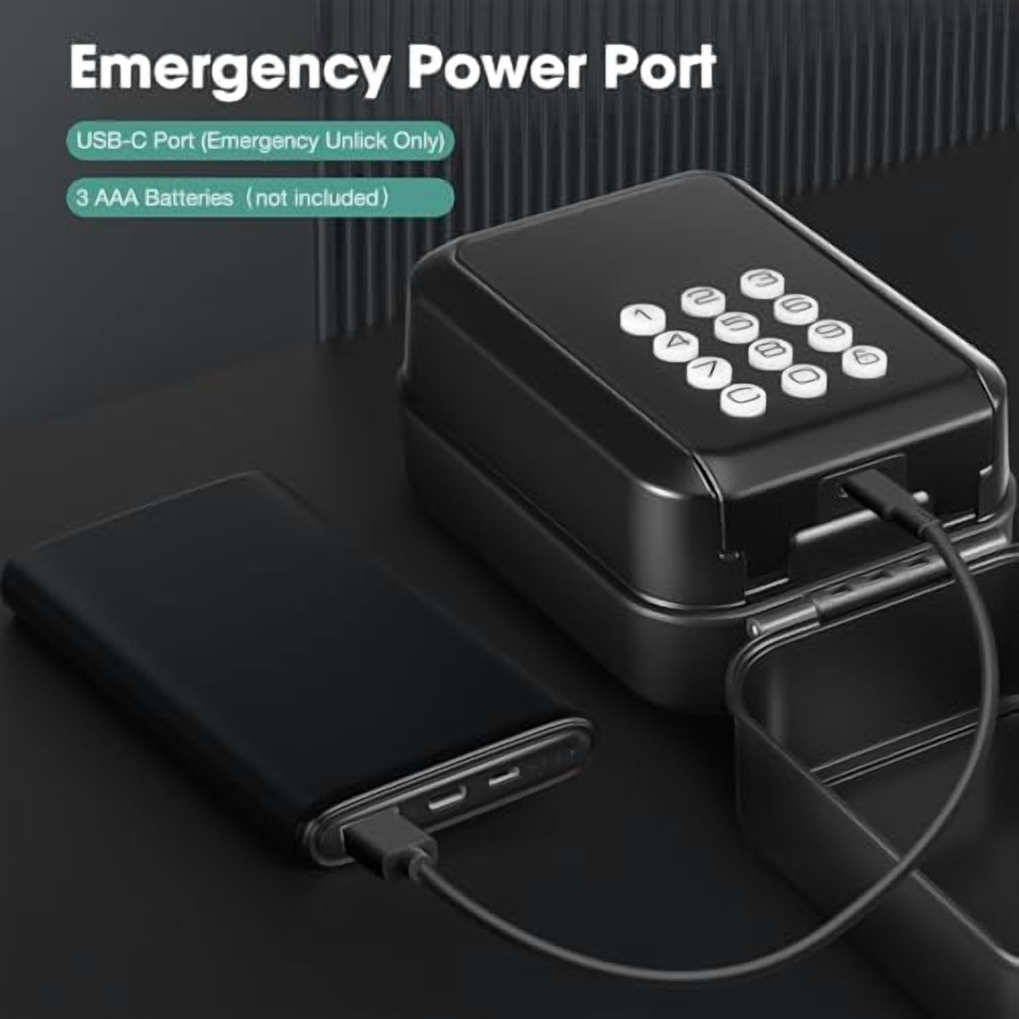 Smart Key Lock Box Electronic Bluetooth Lock Box with APP Control & PIN Code Types,Share eKey Wall Mounted Lock Box for Airbnb Realtor House Office with Removable Shackle
