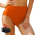 thumbnail image 2 of YHAJDS Womens Swim Bottom High Waist Solid Color Swim Shorts For Period Use, 2 of 5