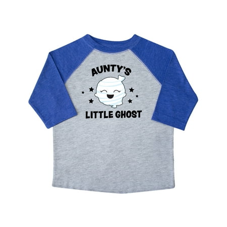 

Inktastic Cute Aunty s Little Ghost with Stars Gift Toddler Toddler Girl T-Shirt