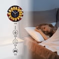 thumbnail image 3 of Modern Round Wall Clocks Non-Ticking Silent Clocks Battery Operated Quartz Clock Decorative for Bathroom,Office-Sunflower Design With American Flag Integrated(16inch), 3 of 4